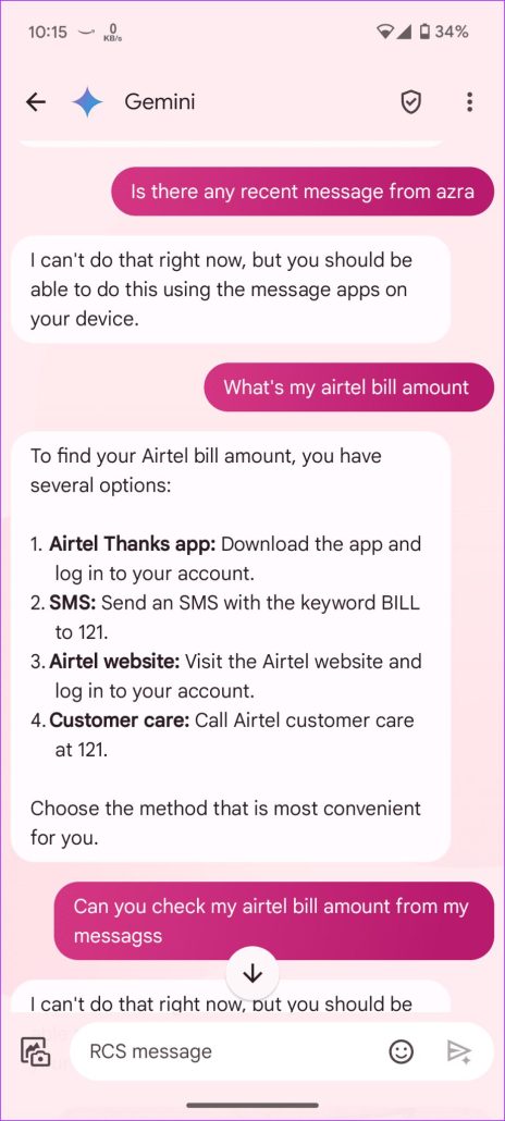 آموزش استفاده از جمینای در گوگل مسیج
