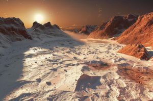 عرضهای جغرافیایی میانی مریخ میتواند با سطح یخی خود میزبان حیاتی فتوسنتزی باشد!