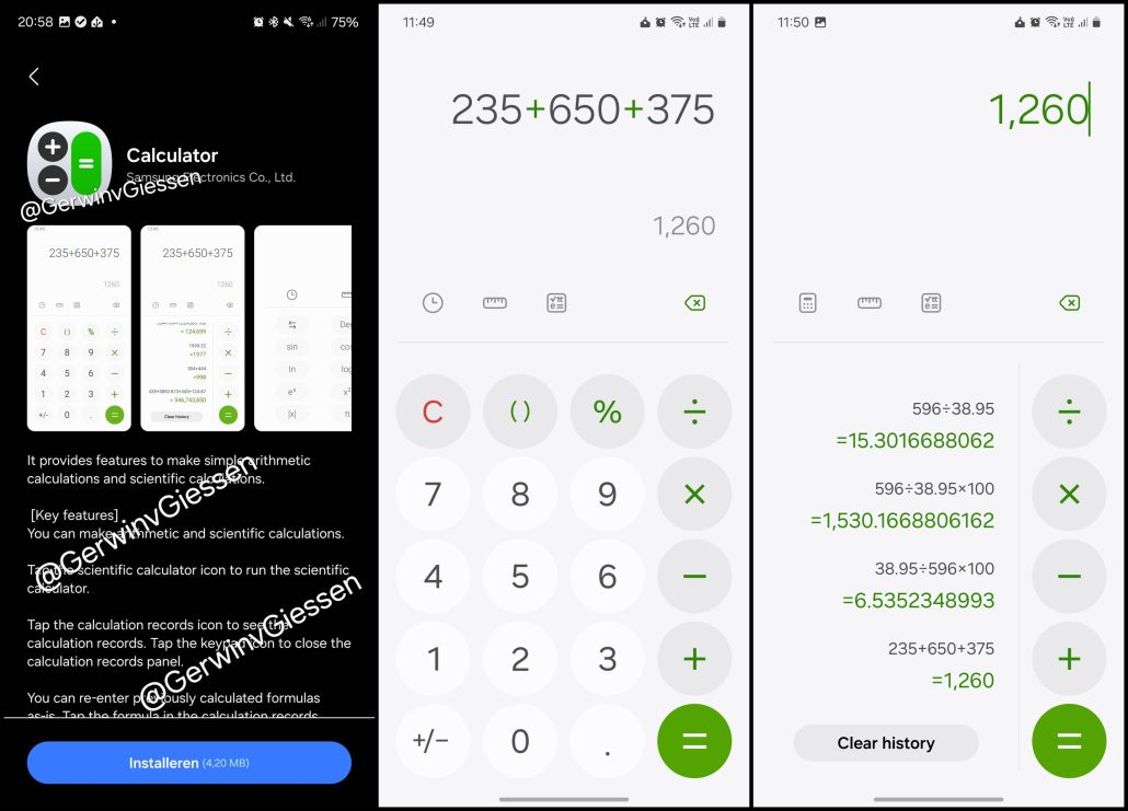 طراحی رابط کاربری اپلیکیشن‌ها در آپدیت One UI 7 فاش شد [همراه با تصویر]