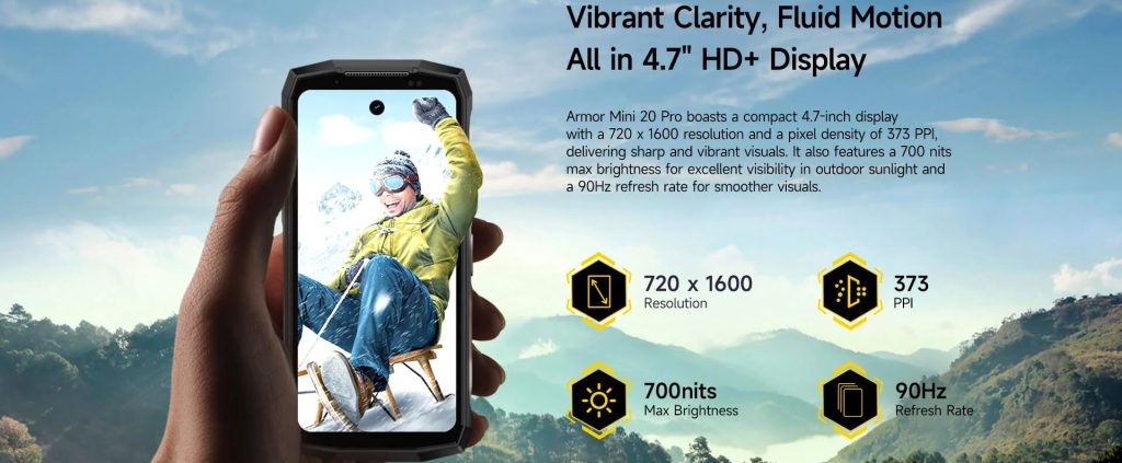 کوچک‌ترین گوشی‌های جان‌سخت یولفون؛ سری یولفون آرمور مینی 20 رونمایی شد
