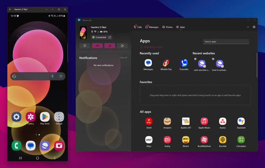 5 ویژگی برنامه Phone Link ویندوز که تنها در دسترس گوشی های سامسونگ هستند!