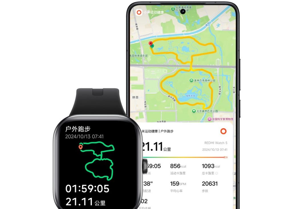 ردمی واچ 5 با سیستم‌عامل HyperOS و عمر باتری 24 روزه رونمایی شد