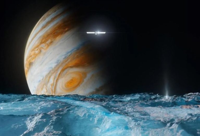 آیا زیر سطح یخی اروپا، یکی از قمرهای مشتری، حیات وجود دارد؟ 