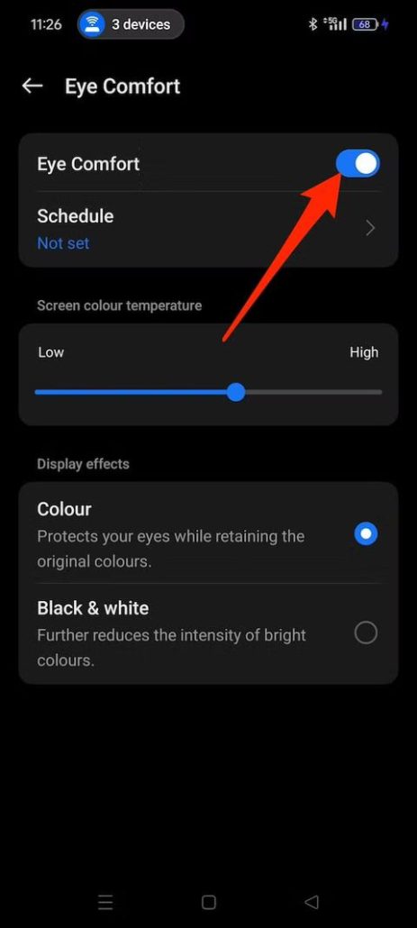 چگونه فیلتر نور آبی گوشی اندرویدی خود را فعال یا غیرفعال کنیم؟