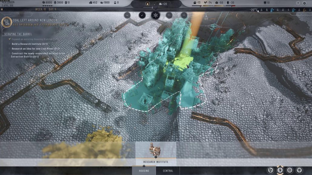 آموزش ساخت مؤسسه تحقیقاتی در بازی Frostpunk 2