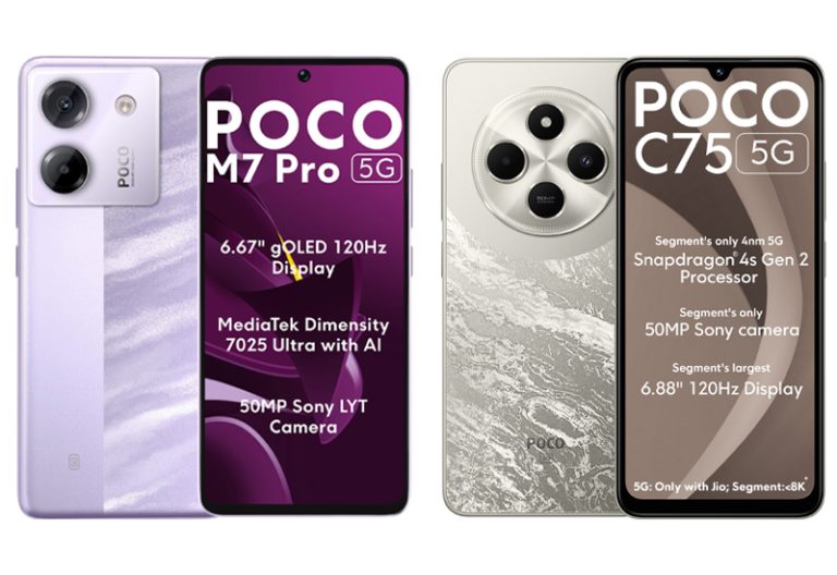 شیائومی از گوشی‌های پوکو M7 پرو فایوجی و پوکو C75 فایوجی رونمایی کرد
