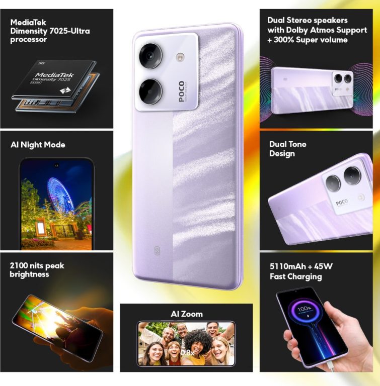 شیائومی از گوشی‌های پوکو M7 پرو فایوجی و پوکو C75 فایوجی رونمایی کرد