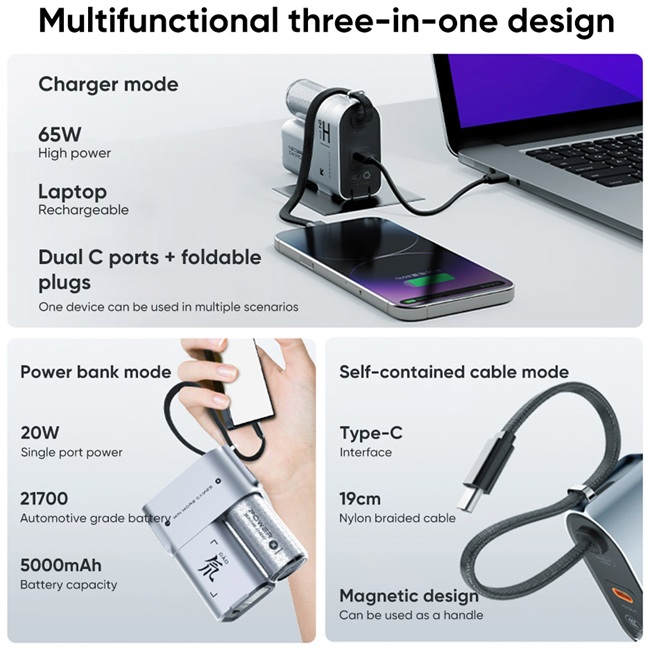 پاور بانک رد مجیک گو 5000 میلی‌آمپر ساعتی با ظاهری منحصربه‌فرد معرفی شد