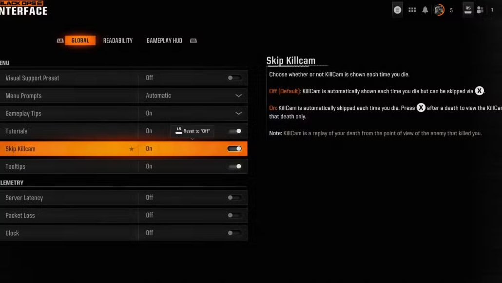 آموزش غیرفعال کردن Killcam و افکتهای مرگ در بازی Call of Duty: Black Ops 6