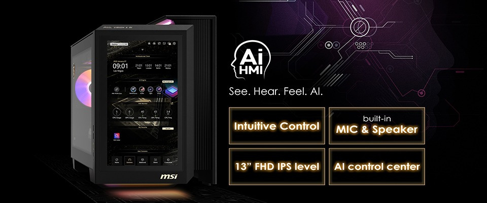 کامپیوتر گیمینگ جدید ام اس آی با صفحه لمسی و سخت‌افزار نسل بعدی رونمایی شد!