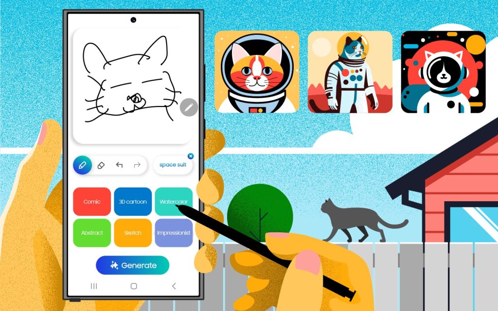 قابلیت مبتنی بر هوش مصنوعی Sketch to Image در سری گلکسی S25 بهبود مییابد!
