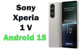 سونی آپدیت اندروید 15 را برای سونی اکسپریا 1 V (اکسپریا 1 مارک 5) منتشر کرد
