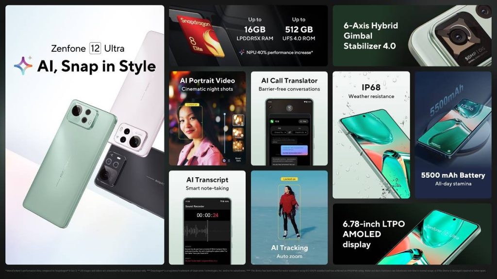 ایسوس زنفون 12 اولترا با اسنپدراگون 8 الیت معرفی شد