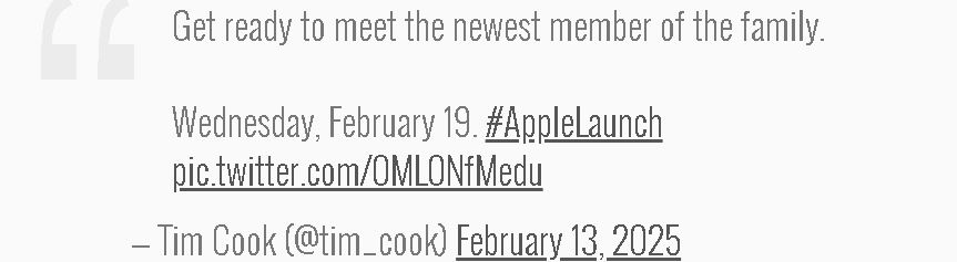 تیم کوک تایید کرد؛ آیفون SE بعدی ۱ اسفند روانه بازار می‌شود