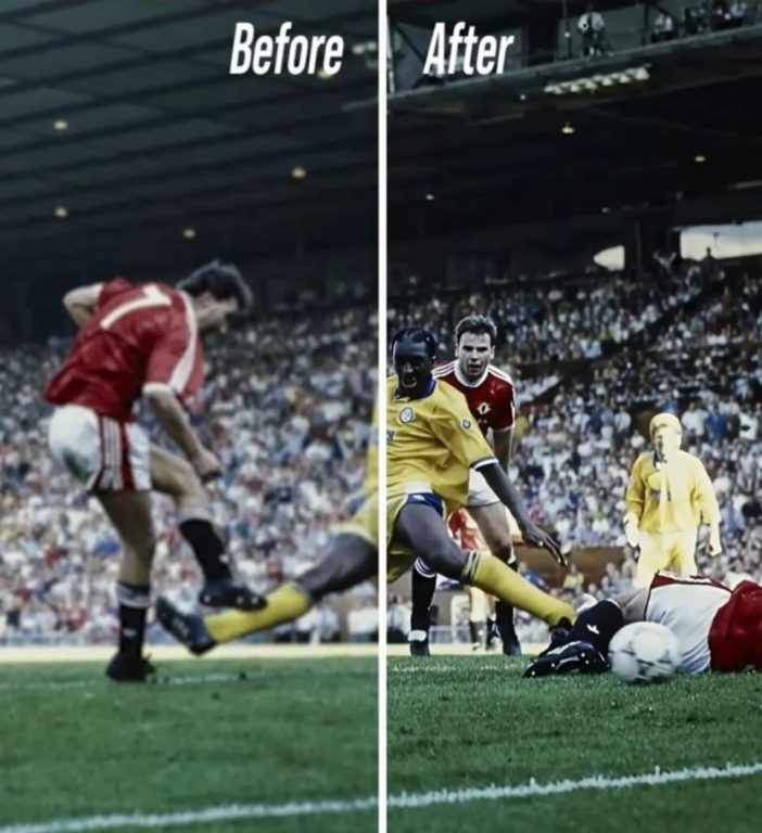 احیای عکس‌های قدیمی منچستر یونایتد با هوش مصنوعی آنر مجیک 7 پرو!