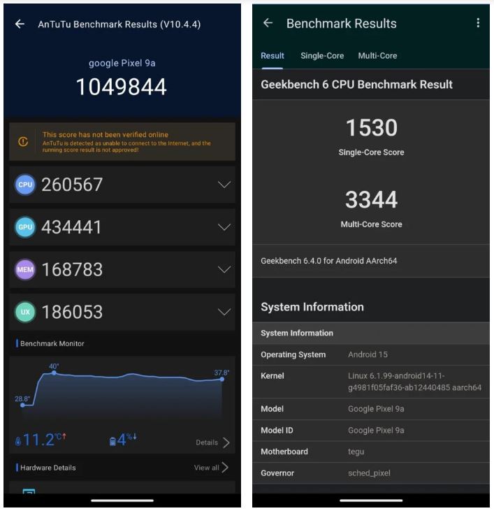 پیکسل 9a گوگل در گیک بنچ و آنتوتو رویت شد؛ عملکرد بهتر نسبت به گلکسی A56 سامسونگ