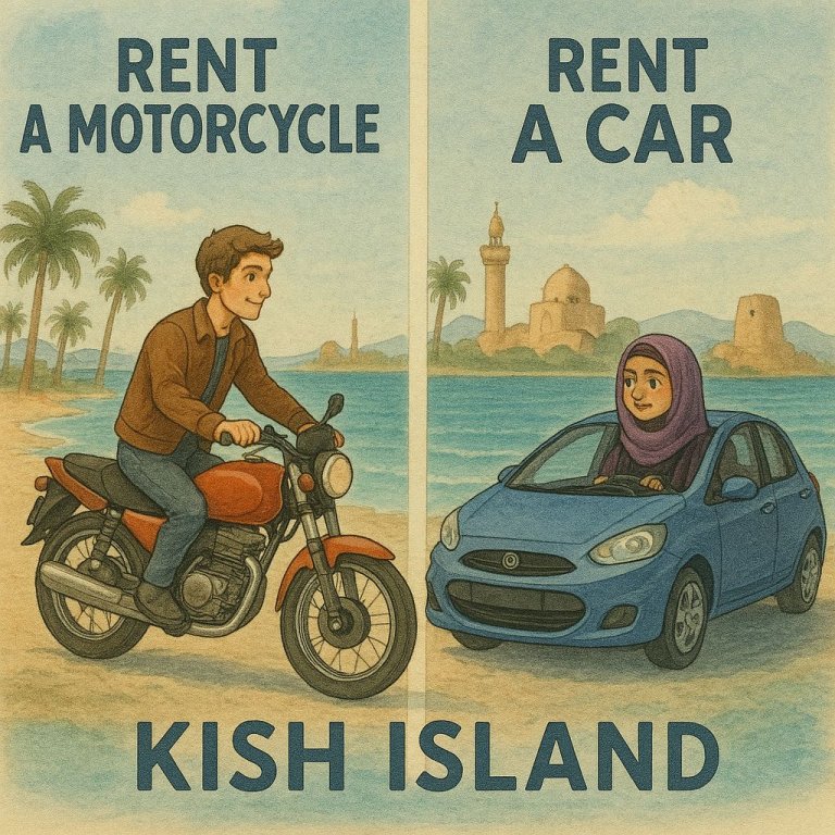 اجاره موتور در کیش و اجاره خودرو در کیش