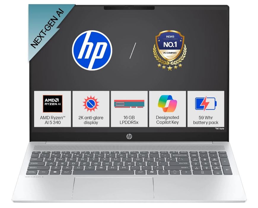 لپتاپ اچ پی آمنی بوک 5 روانه بازار شد