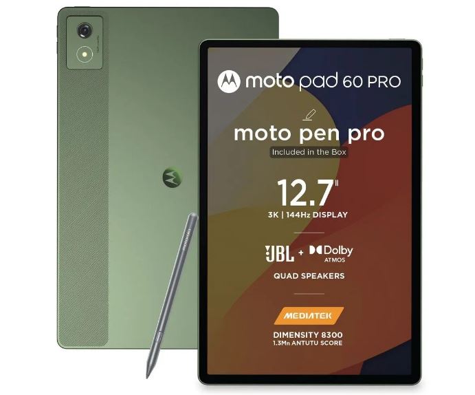 موتورولا تبلت موتو پد 60 پرو و لپ تاپ موتو بوک 60 را معرفی کرد