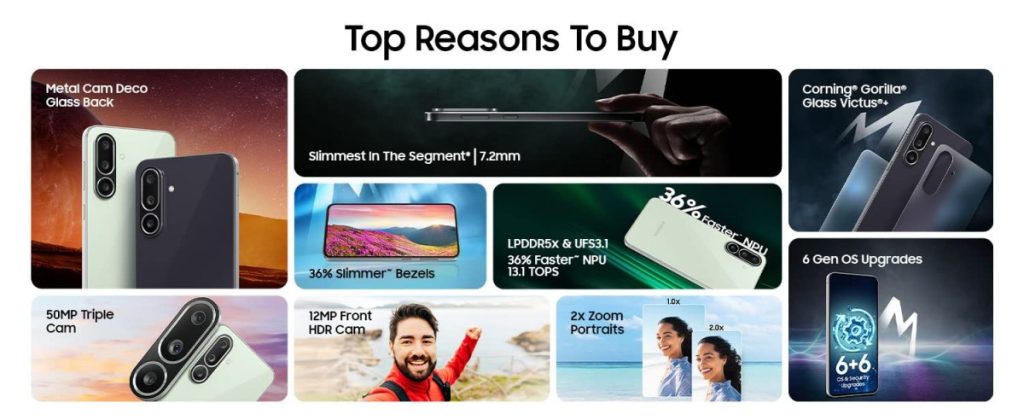 گلکسی M56 سامسونگ معرفی شد؛ نازکتر و سبکتر از A56!