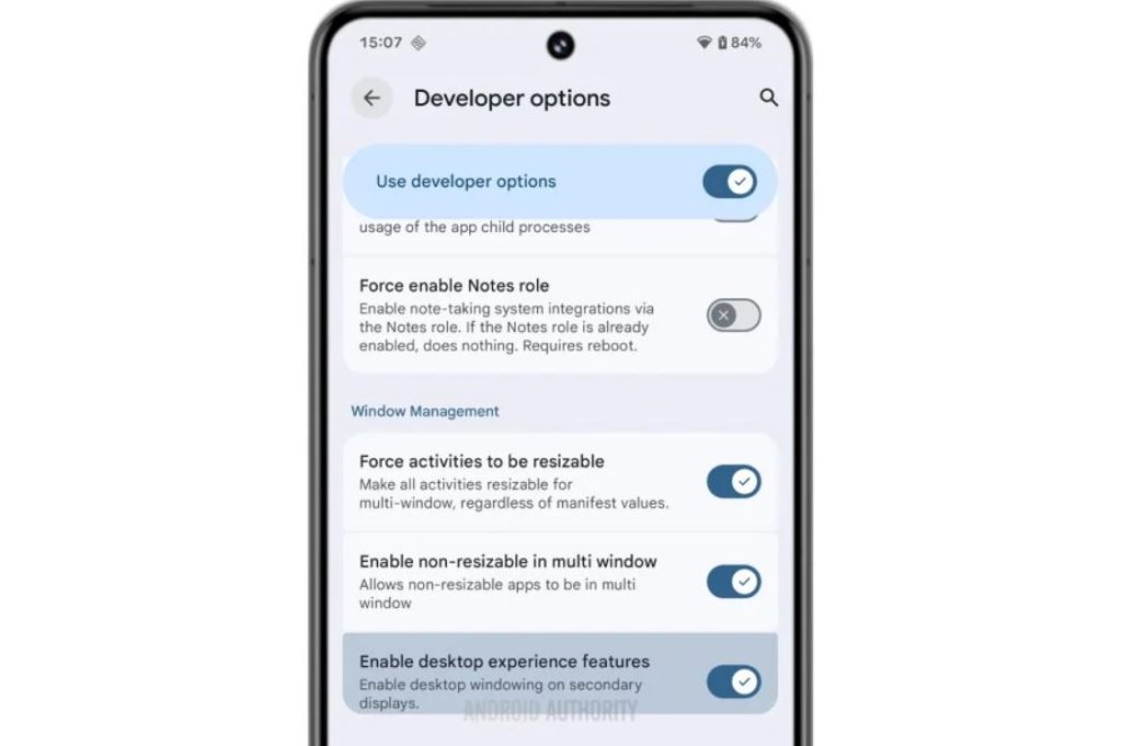 نسخه گوگل سامسونگ دکس تقریباً آماده است؛ اولین نگاه به حالت دسکتاپ اندروید 16