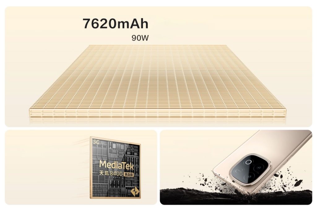 ویوو Y300 GT با دایمنسیتی 8400 و باتری 7620 میلی‌آمپر ساعتی معرفی شد