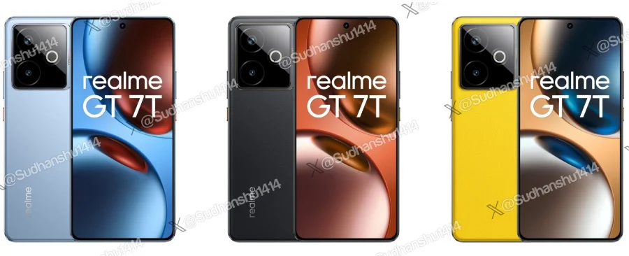 مشخصات کامل و تصاویر ریلمی جی تی 7T به بیرون درز کرد