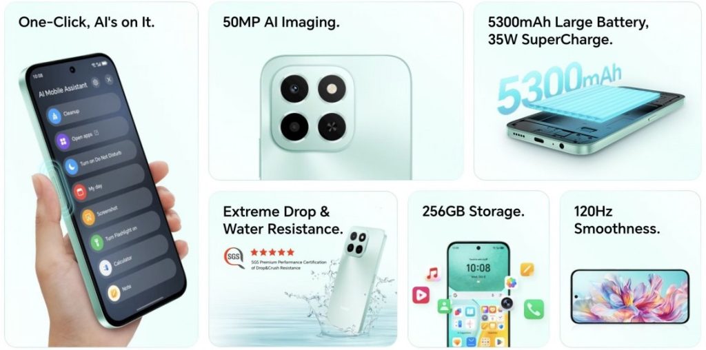 آنر X6c ارزانقیمت با نمایشگر 120 هرتزی معرفی شد