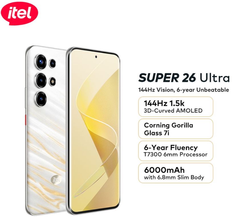 گوشی ارزان‌قیمت آیتل سوپر ۲۶ اولترا رونمایی شد