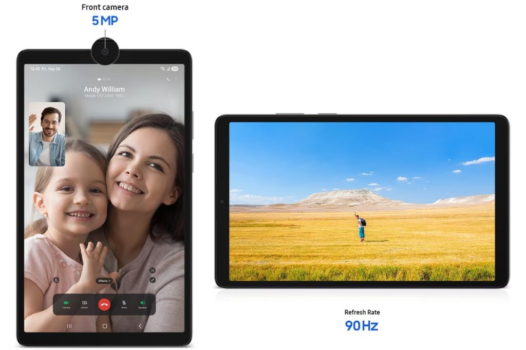 گلکسی تب A11 با نمایشگر ۹۰ هرتزی و چیپست هلیو G99 در وبسایت Samsung رویت شد