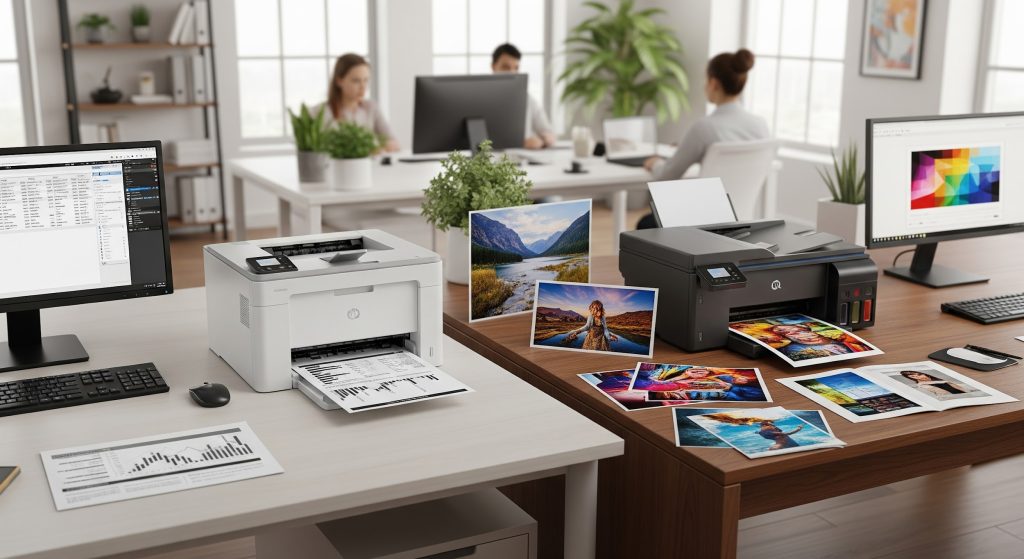 مقایسه پرینترهای لیزری و جوهرافشان؛ کدام گزینه برای شما بهتر است؟