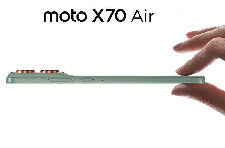 موتورولا موتو ایکس ۷۰ ایر رونمایی شد: ضخامت ۶ میلی‌متر و باتری ۴۸۰۰ میلی‌آمپر ساعتی