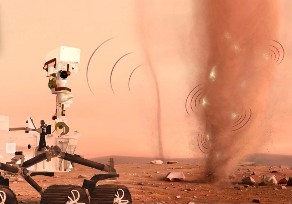 جرقه در گردبادهای مریخی؛ شیمی اتمسفر مریخ بازنویسی می‌شود!