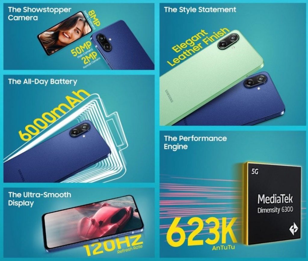 گلکسی F70e سامسونگ معرفی شد؛ همان A07 اما جذاب‌تر و ارزان‌تر!