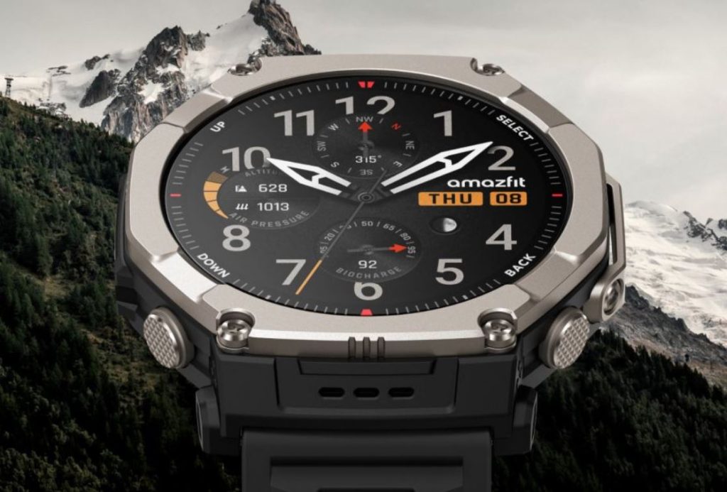 ساعت آمازفیت تی رکس اولترا ۲ معرفی شد؛ بدنه تیتانیوم گرید ۵، نمایشگر ۳۰۰۰ نیتی و باتری غول‌آسا!
