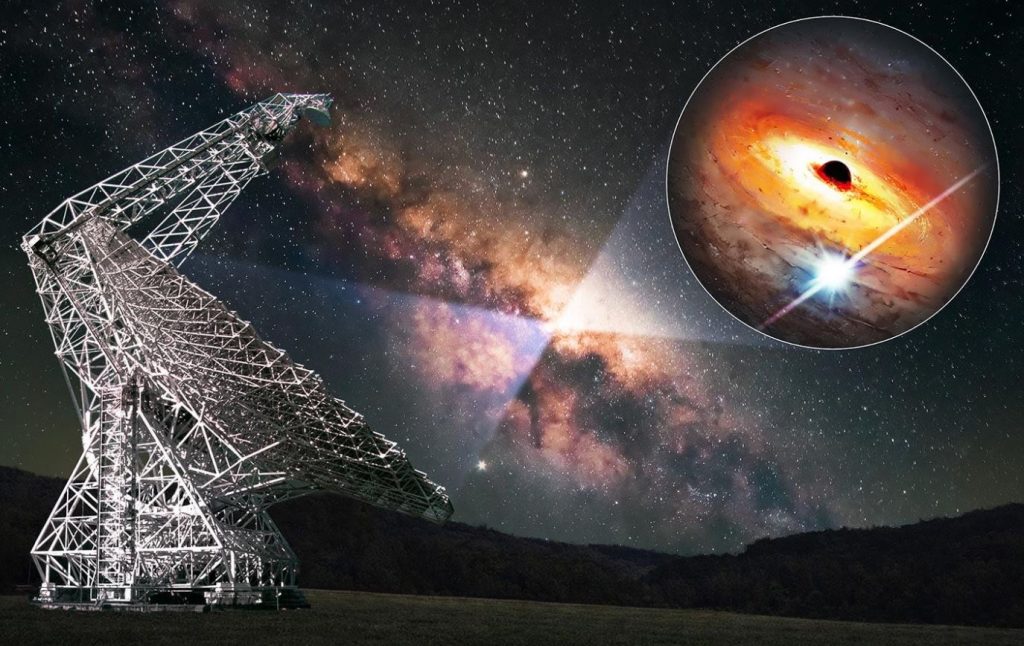 مشاهده یک تیکتاک مرموز در نزدیکی سیاهچاله کلان جرم راه شیری!