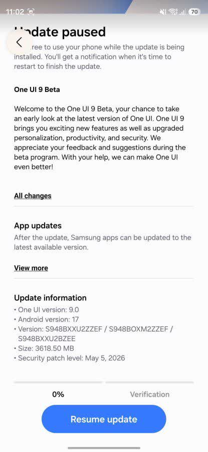 سامسونگ اولین نسخه بتای One UI 9 را بر پایه اندروید ۱۷ منتشر کرد