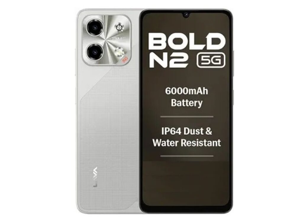 گوشی Lava Bold N2 5G با نمایشگر ۶.۷۵ اینچی و باتری ۶۰۰۰ میلی‌آمپرساعتی معرفی شد