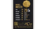 قیمت طلا گرمی 18 عیار سوت مدل Andres Iniesta طرح کارت فوتبالی 2025 کد SO10005
