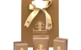 قیمت گردنبند طلا با طرح حلقه ای 18 عیار زنانه الی گالری مدل استار فیش و مروارید