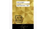 قیمت شمش طلا 18 عیار کاپانی مدل الله کد KC003