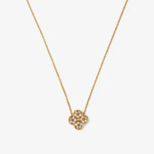 قیمت گردنبند طلا 18 عیار زنانه با زنجیر حلقه‌ای (فلامینگو) سایا گلد مدل ونکلیف کد wn1496