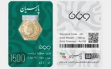 قیمت سکه گرمی 18 عیار پارسیان طلا و جواهر ویانا مدل 1500