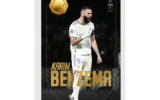 قیمت طلا گرمی 18 عیار سوت مدل Karim Benzema طرح کارت فوتبالی 2025 کد SO10063