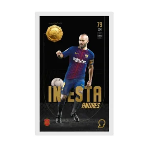 قیمت طلا گرمی 18 عیار سوت مدل Andres Iniesta طرح کارت فوتبالی 2025 کد SO10005