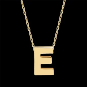 قیمت گردنبند طلا 18 عیار زنانه وی وی گلد گالری مدل حرف E