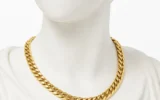 قیمت گردنبند طلا 18 عیار زنانه با زنجیر طرح کارتیه فرهاد گلد مدل پهن سوپرلایت