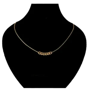 قیمت گردنبند طلا با طرح کارتیه 1 تیکه 18 عیار زنانه دوست خوب مدل DK685