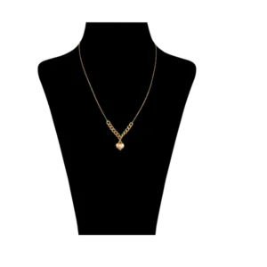 قیمت گردنبند طلا 18 عیار زنانه مایا ماهک مدل MM1536 طرح کارتیه و قلب