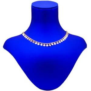 قیمت گردنبند طلا 18 عیار زنانه گالری رحمانی مدل کارتیه پولکی